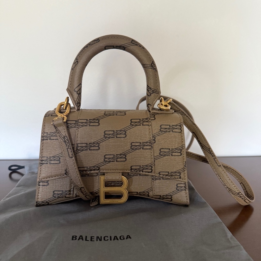 2022 BB Monogram Hourglass XS Top Handle Bag
